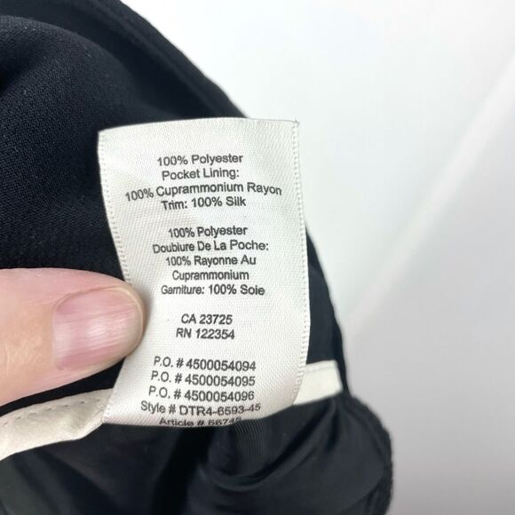 Wilfred Black High Rise Wide Leg Cropped Pants Size 00 - Picture 7 of 7